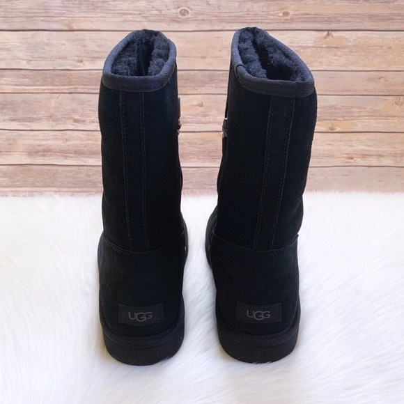 UGG Celvin Black Suede Boots - Picture 6 of 9